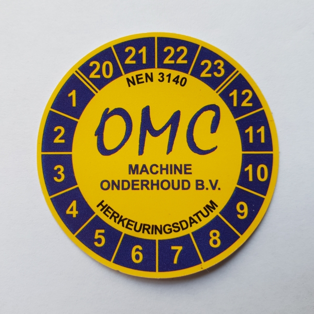 Ronde sticker klein